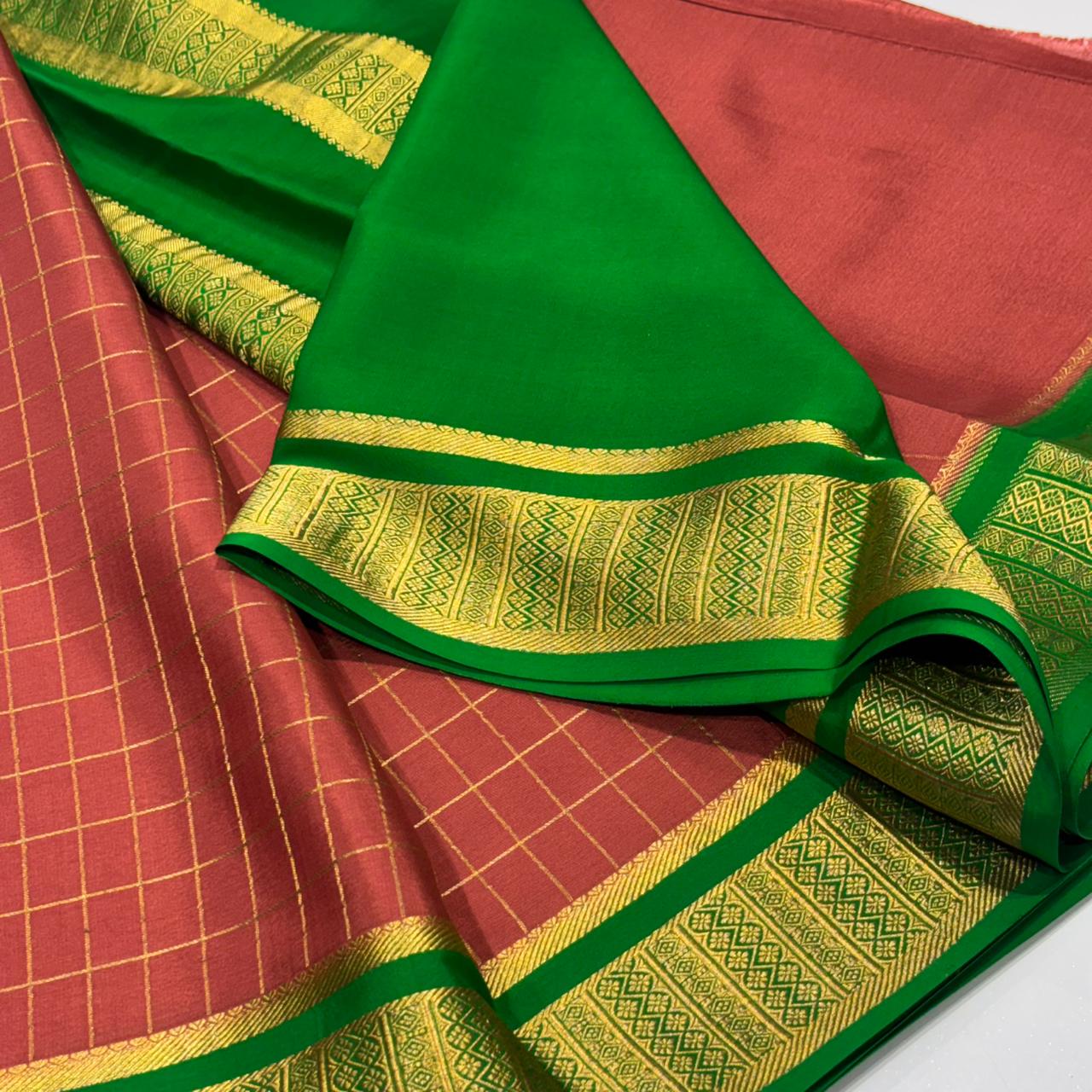 Pure Mysore Crepe Silk Saree