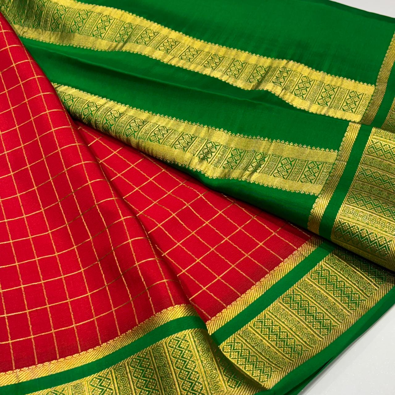 Pure Mysore Crepe Silk Saree