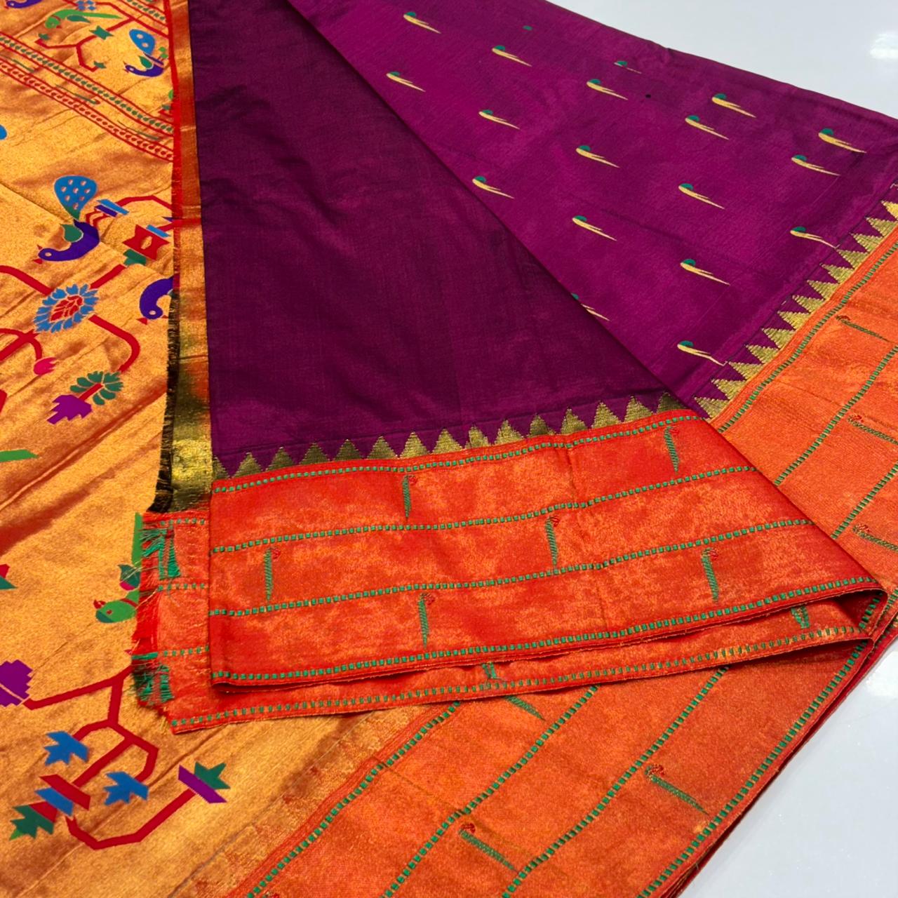 Pure Paithani Silk Saree