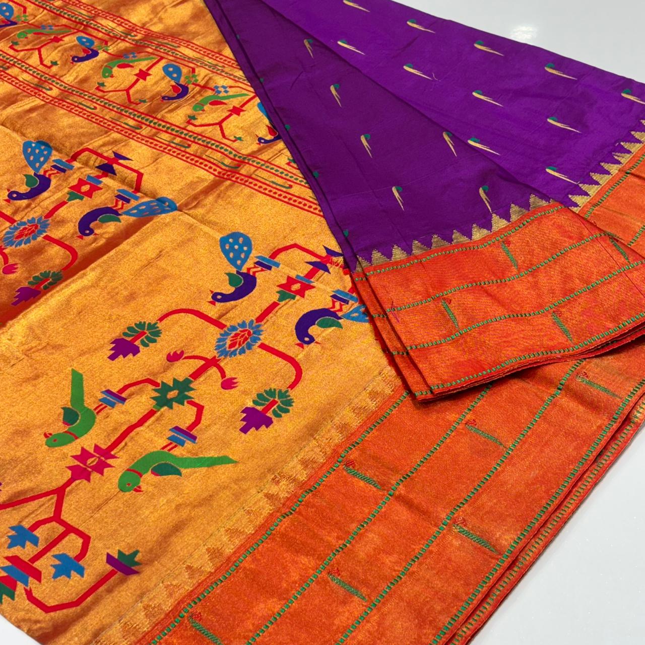 Pure Paithani Silk Saree