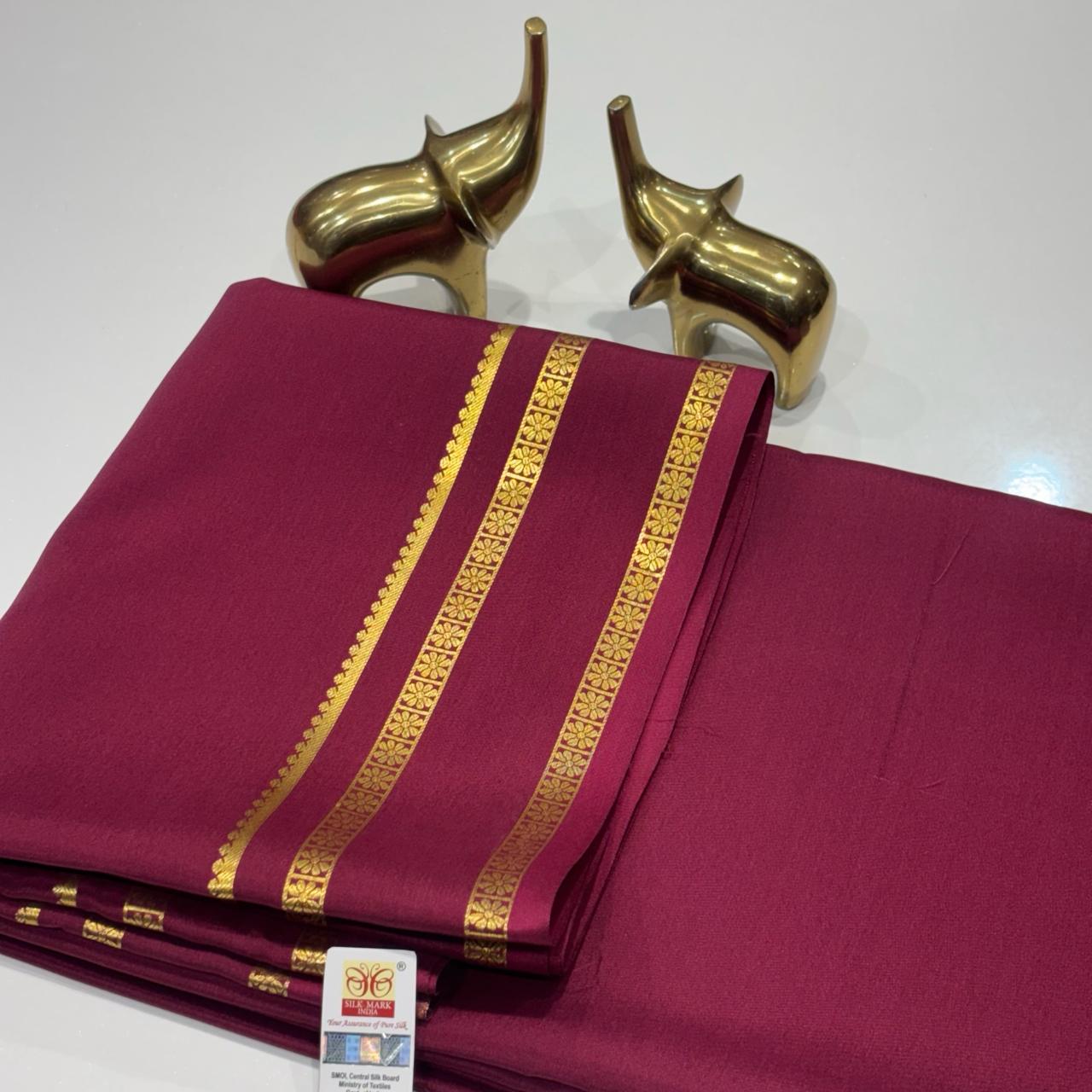 Pure Mysore Crepe Silk Saree