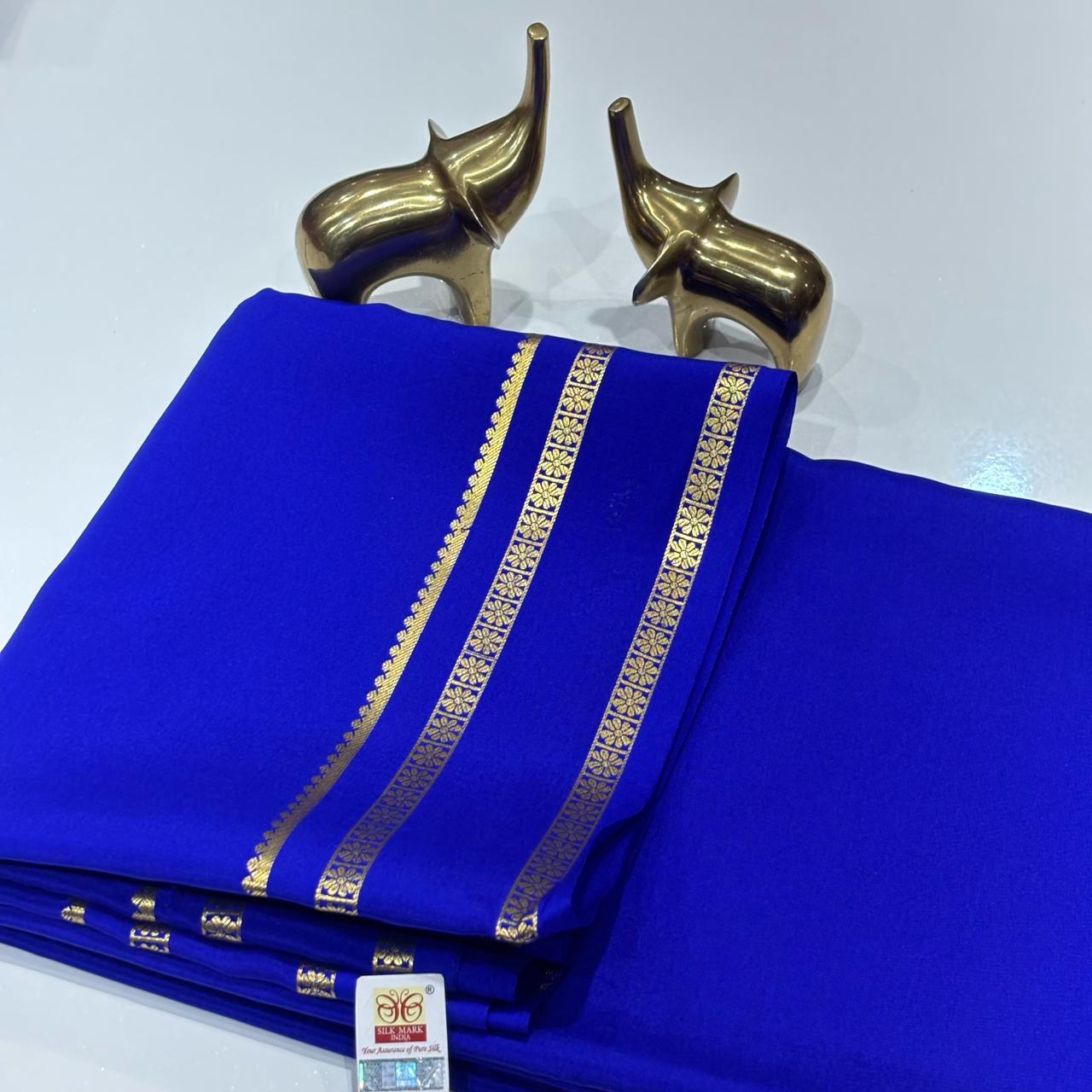 Pure Mysore Crepe Silk Saree