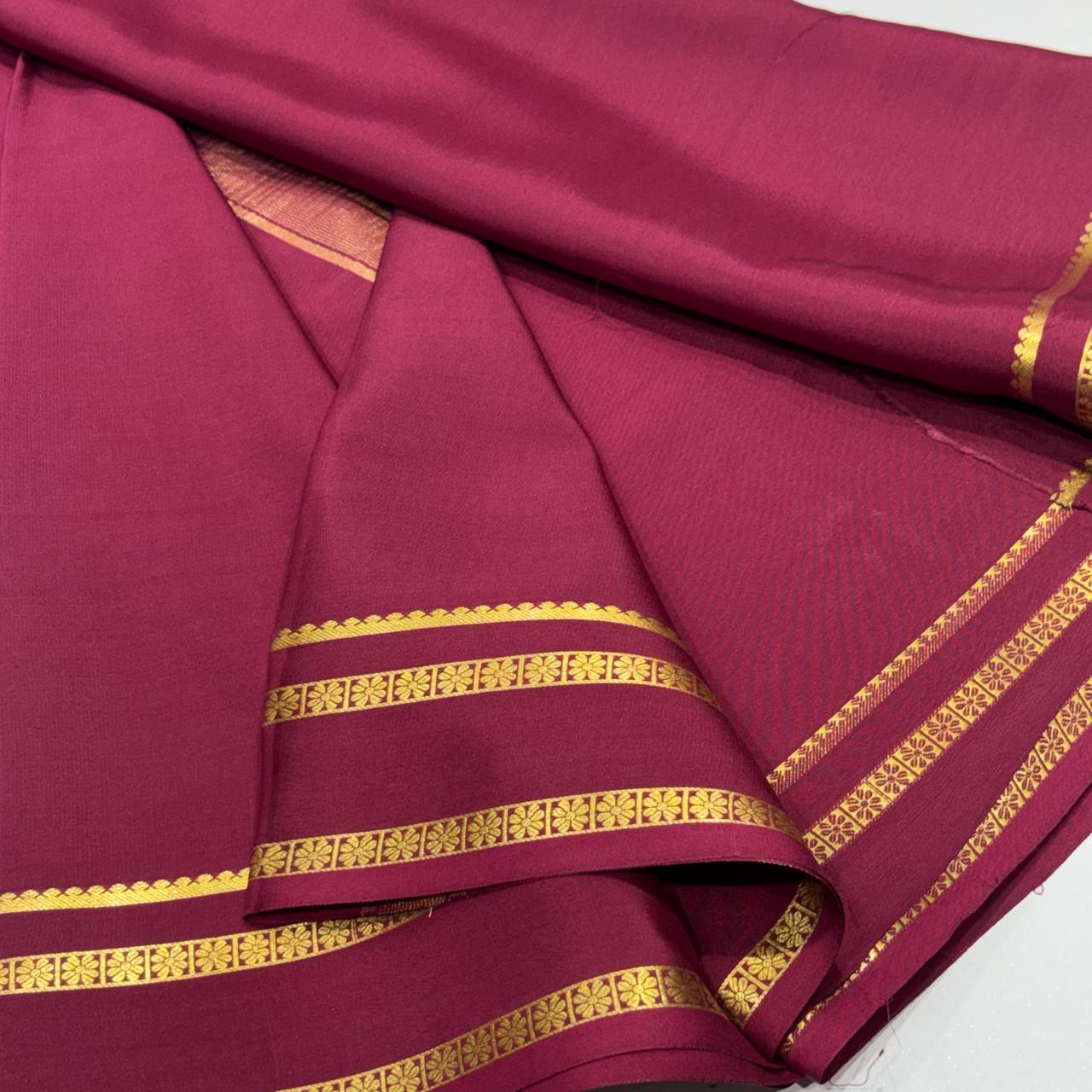 Pure Mysore Crepe Silk Saree