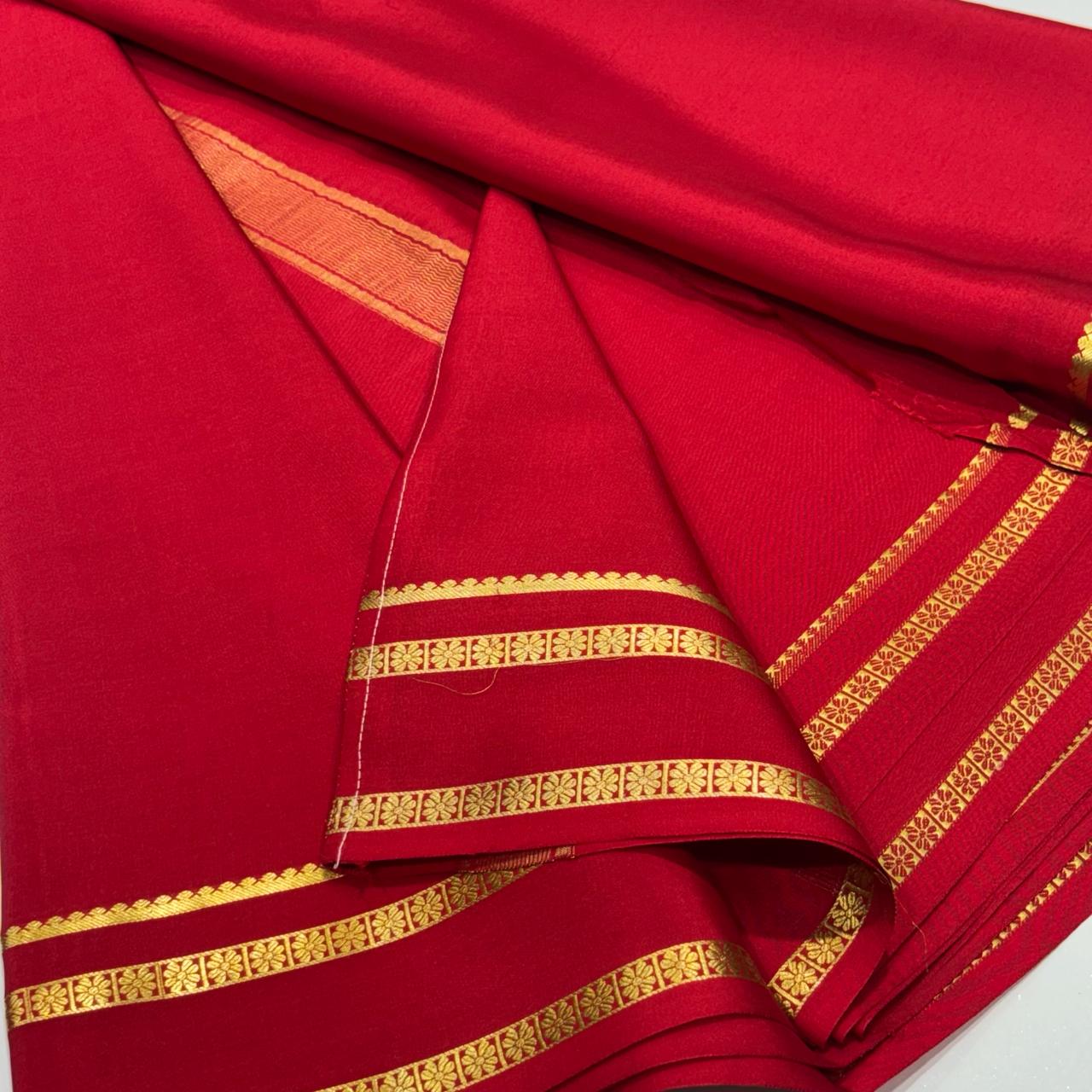 Pure Mysore Crepe Silk Saree