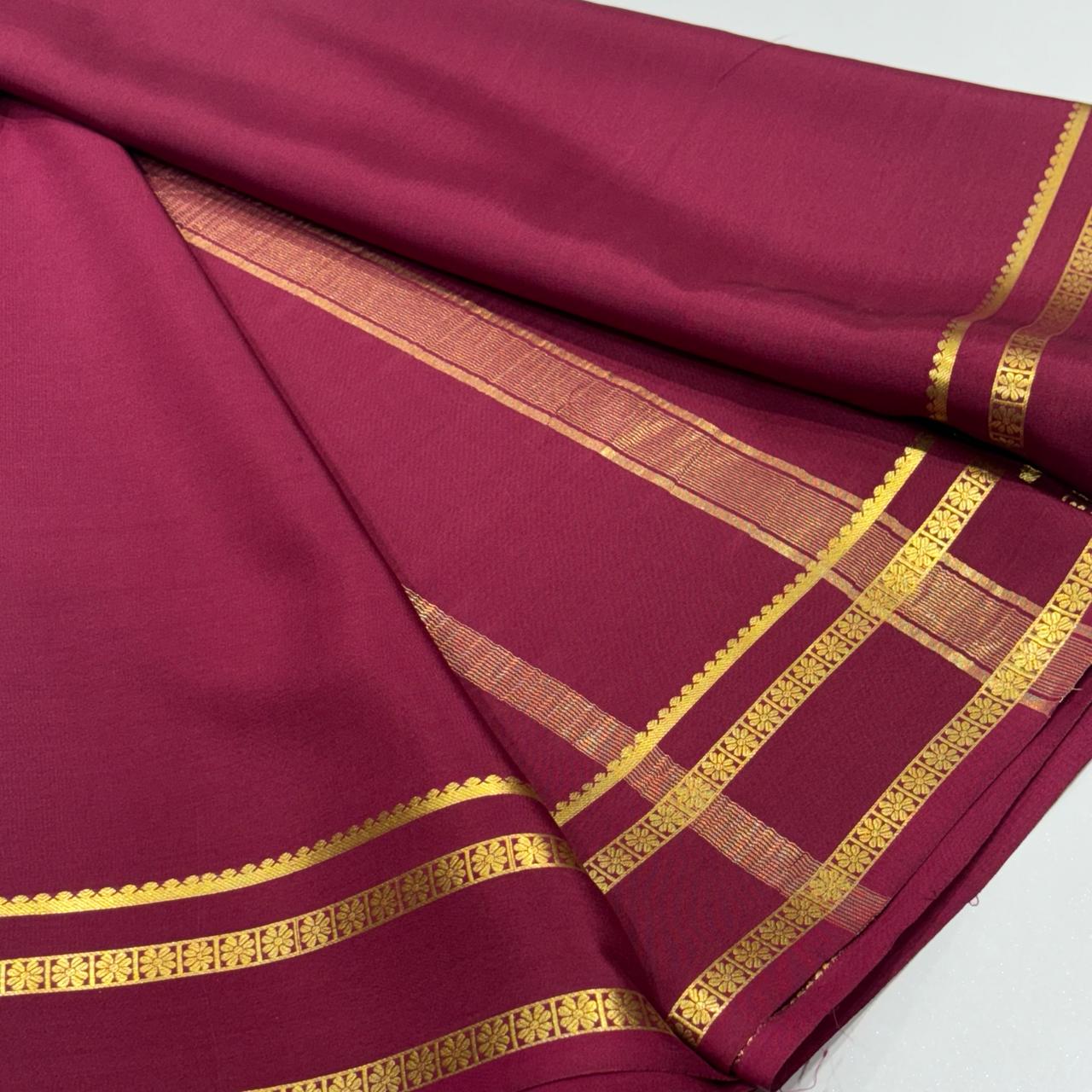 Pure Mysore Crepe Silk Saree
