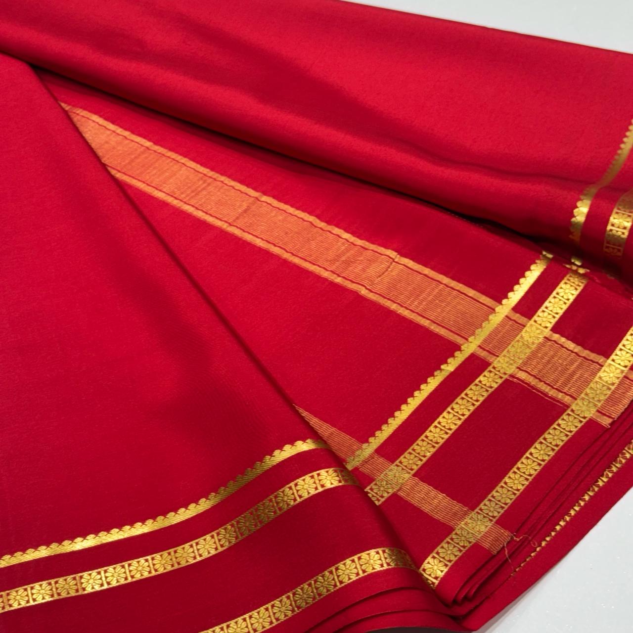 Pure Mysore Crepe Silk Saree