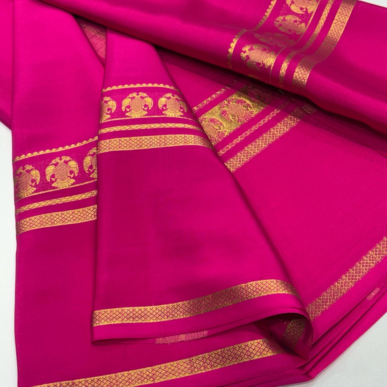 Pure Mysore Crepe Silk Saree