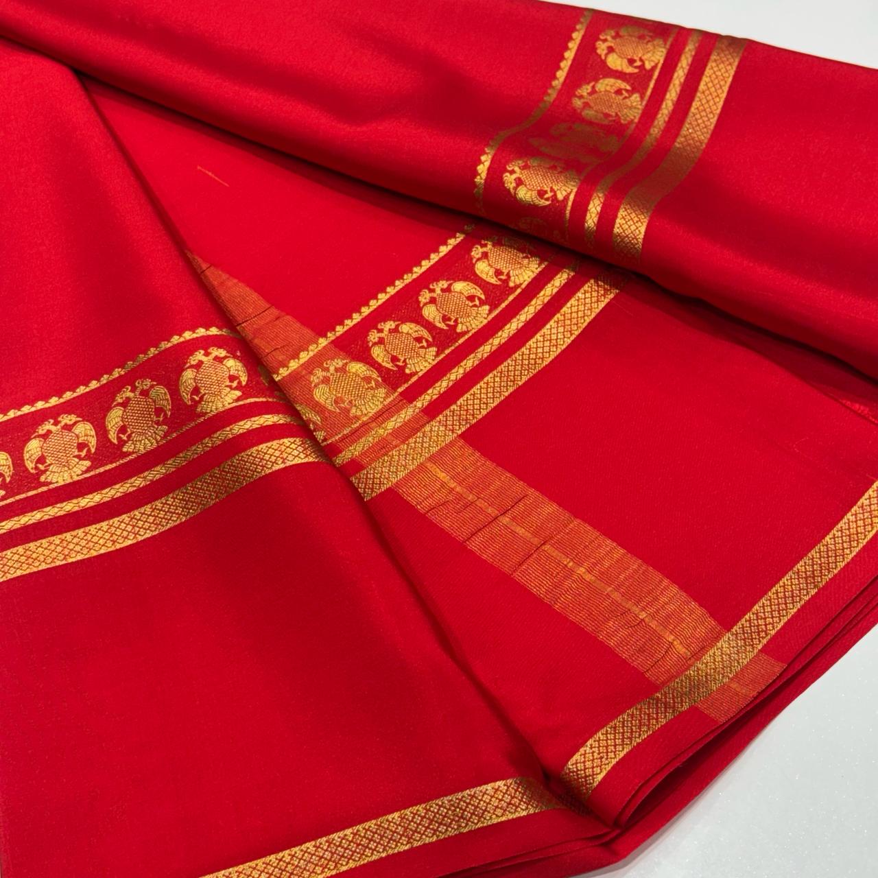 Pure Mysore Crepe Silk Saree