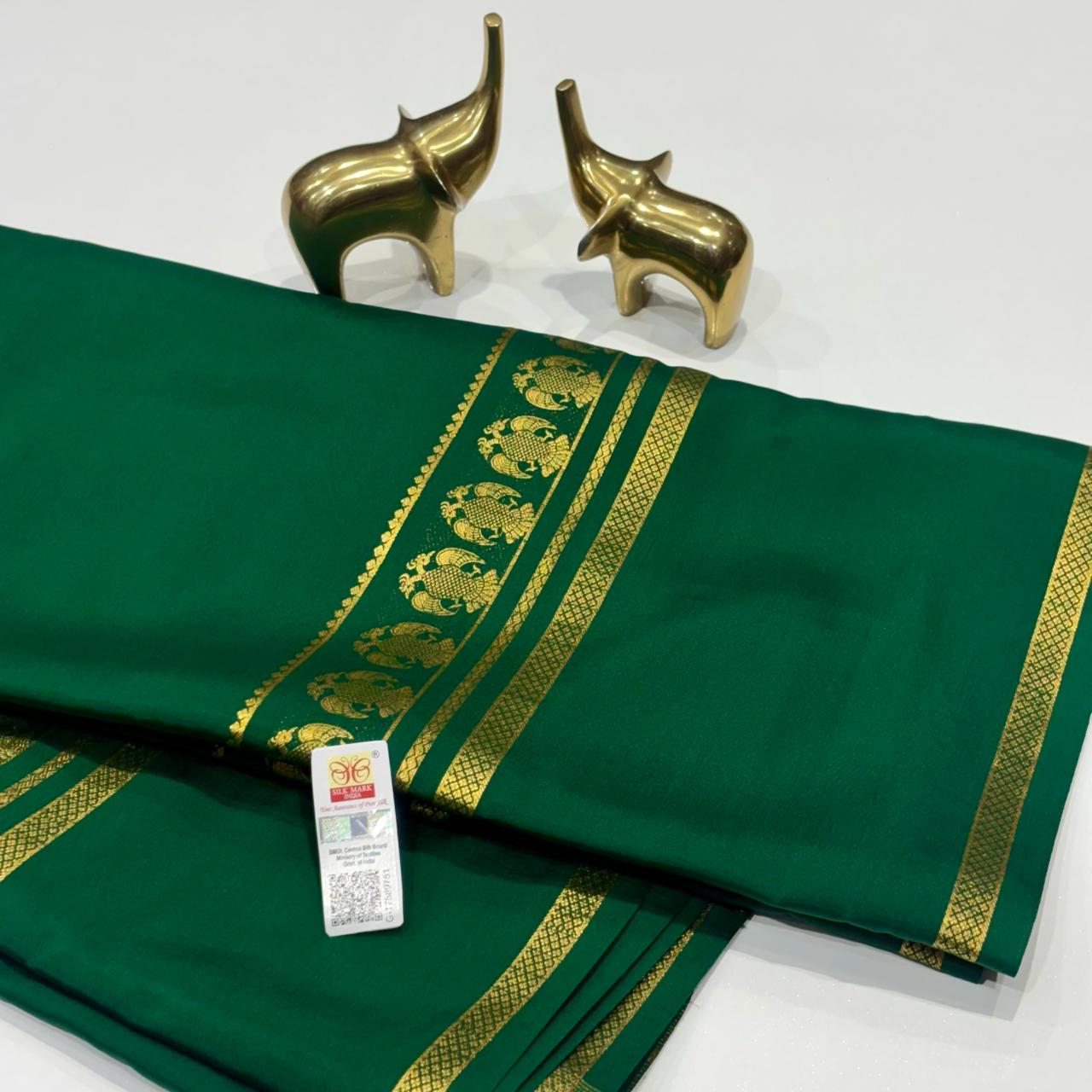 Pure Mysore Crepe Silk Saree