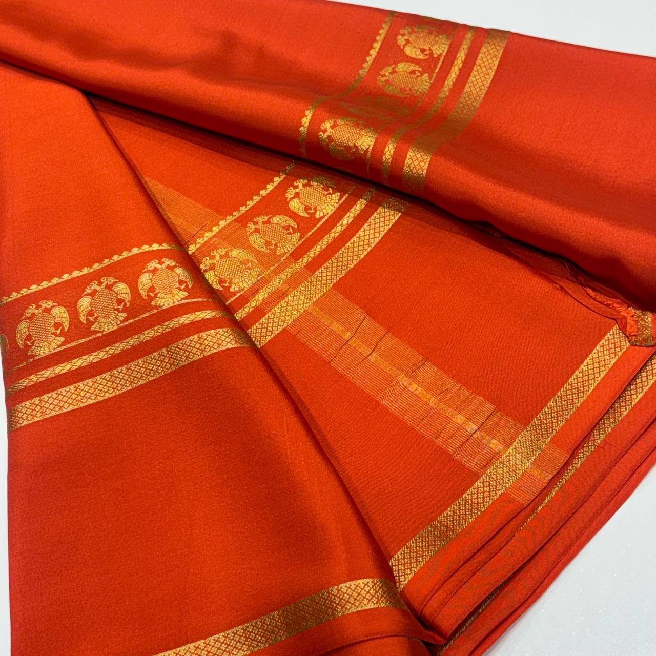 Pure Mysore Crepe Silk Saree