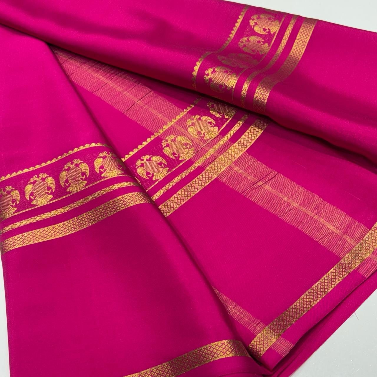 Pure Mysore Crepe Silk Saree