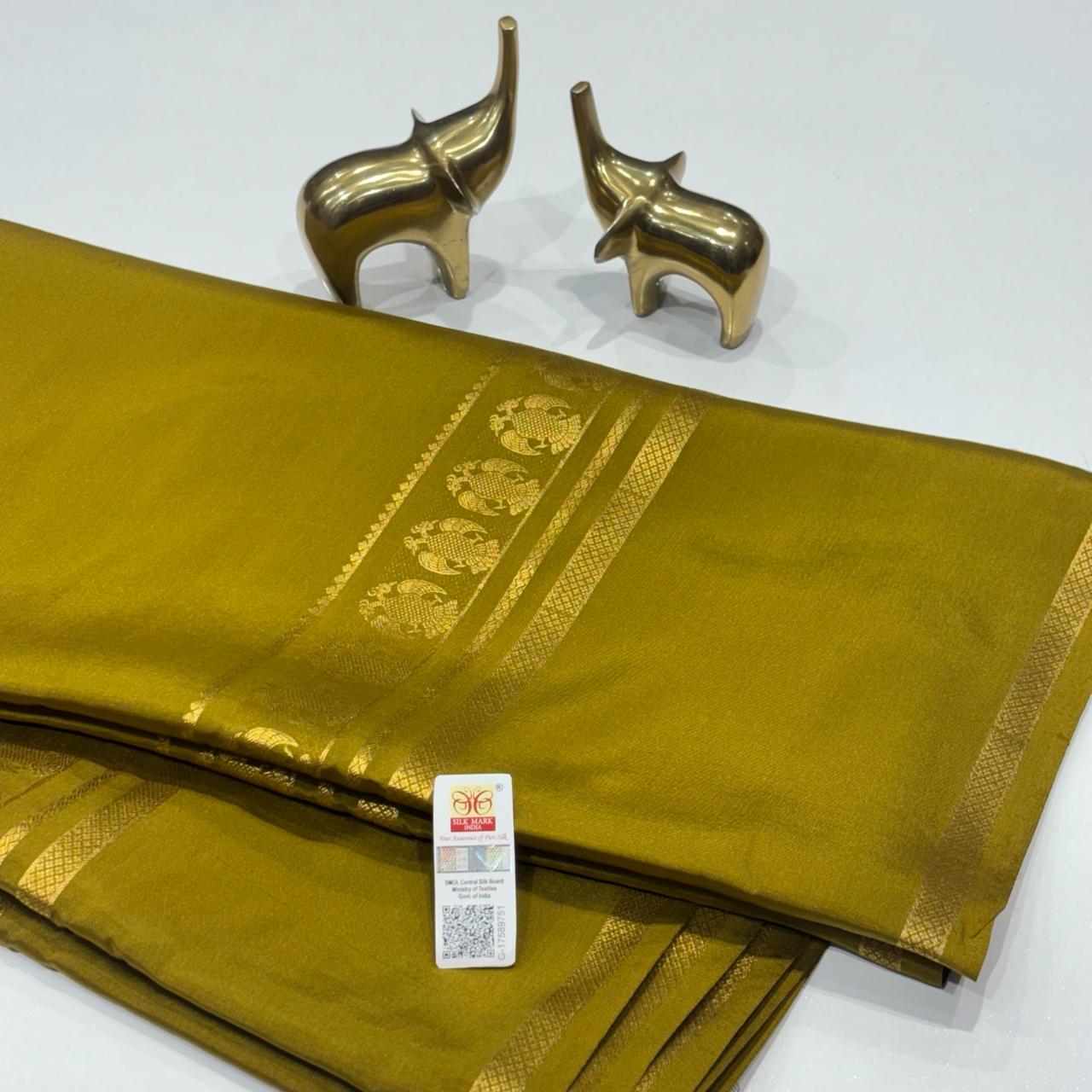 Pure Mysore Crepe Silk Saree