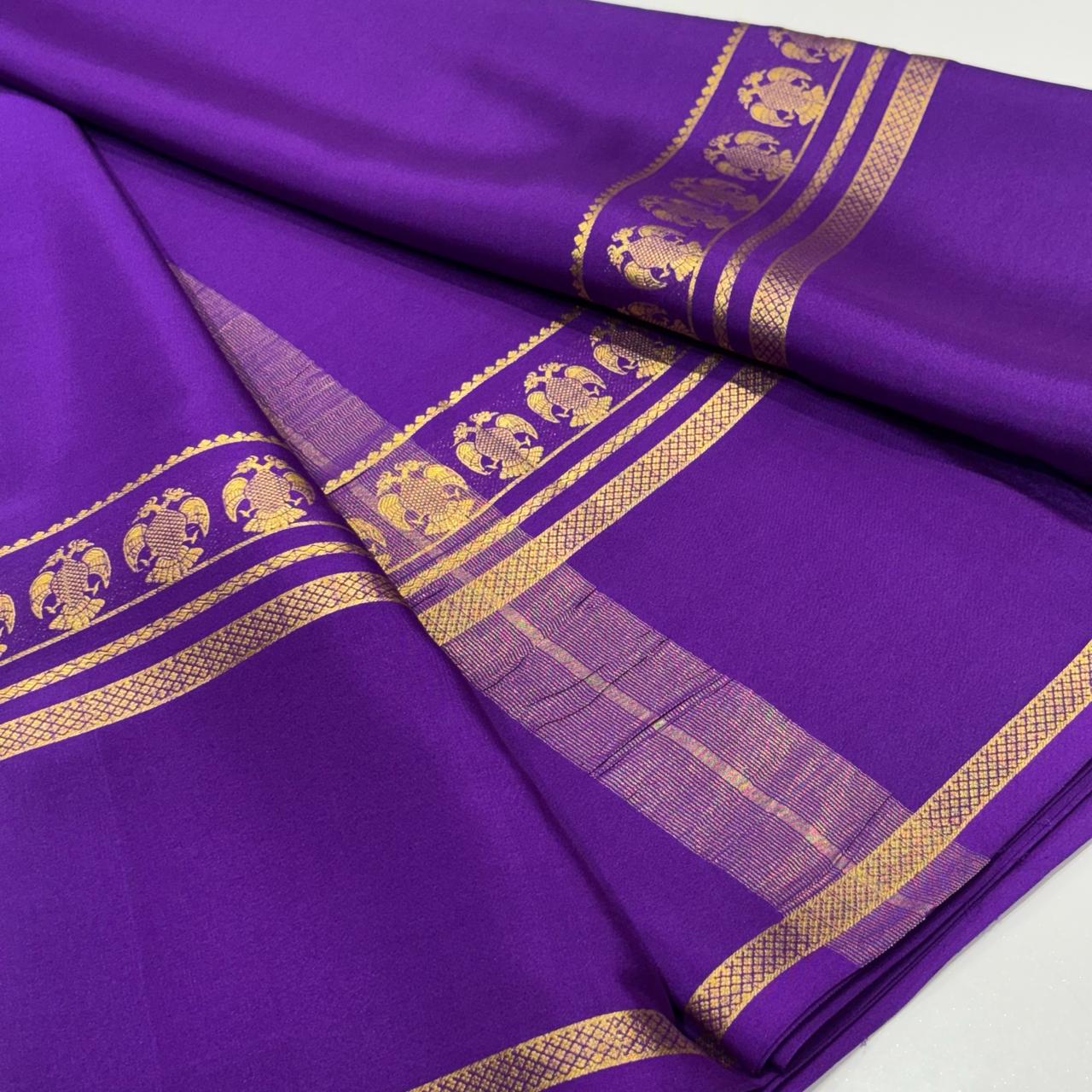 Pure Mysore Crepe Silk Saree