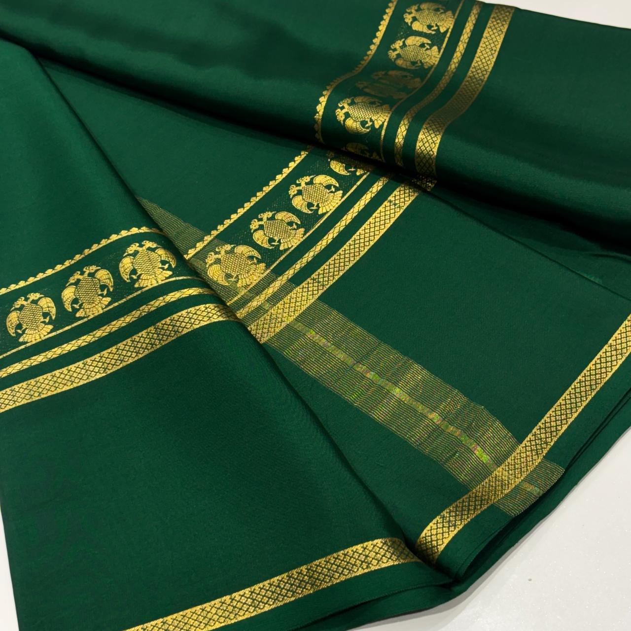 Pure Mysore Crepe Silk Saree