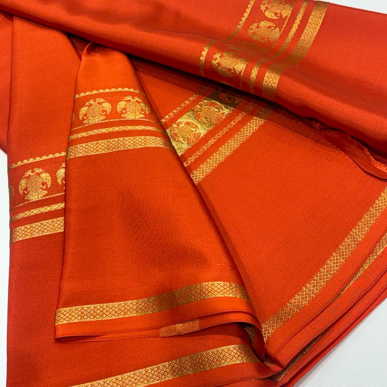 Pure Mysore Crepe Silk Saree