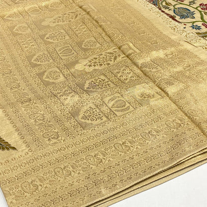 Kalamkari Printed Zari Saree