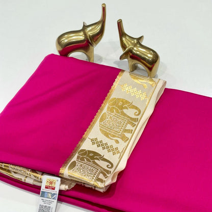 Pure Mysore Crepe Silk Saree