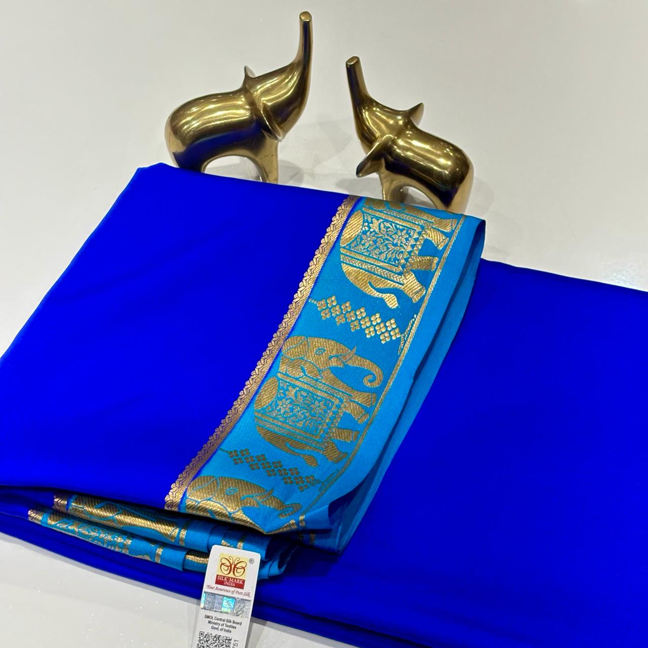 Pure Mysore Crepe Silk Saree