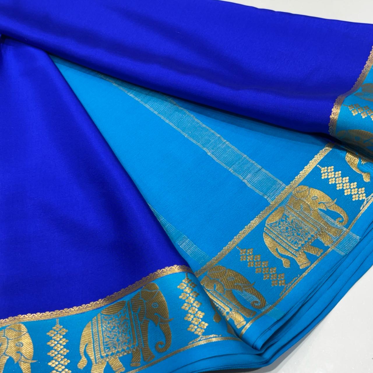 Pure Mysore Crepe Silk Saree