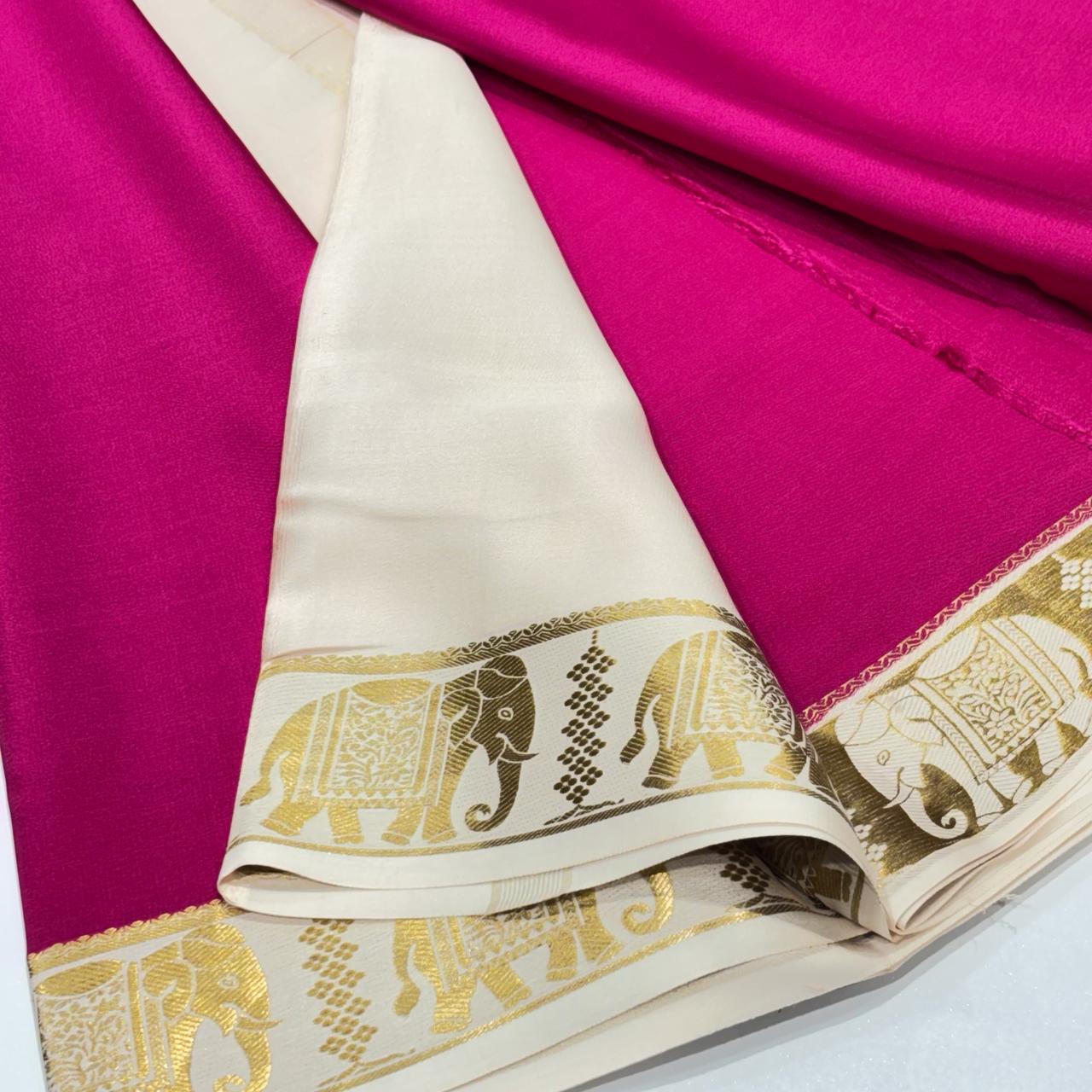 Pure Mysore Crepe Silk Saree