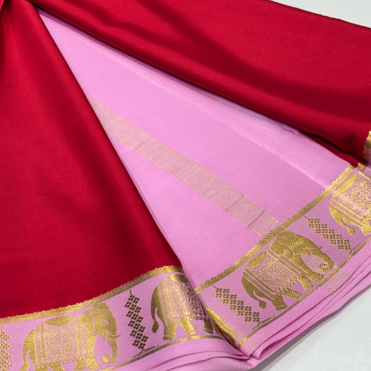 Pure Mysore Crepe Silk Saree
