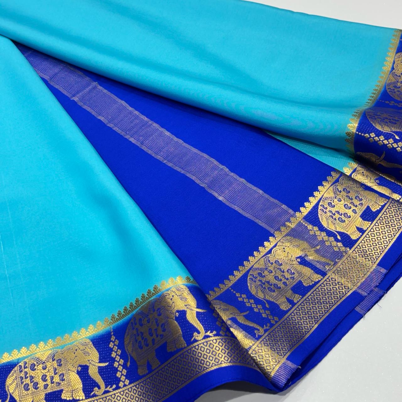 Pure Mysore Crepe Silk Saree