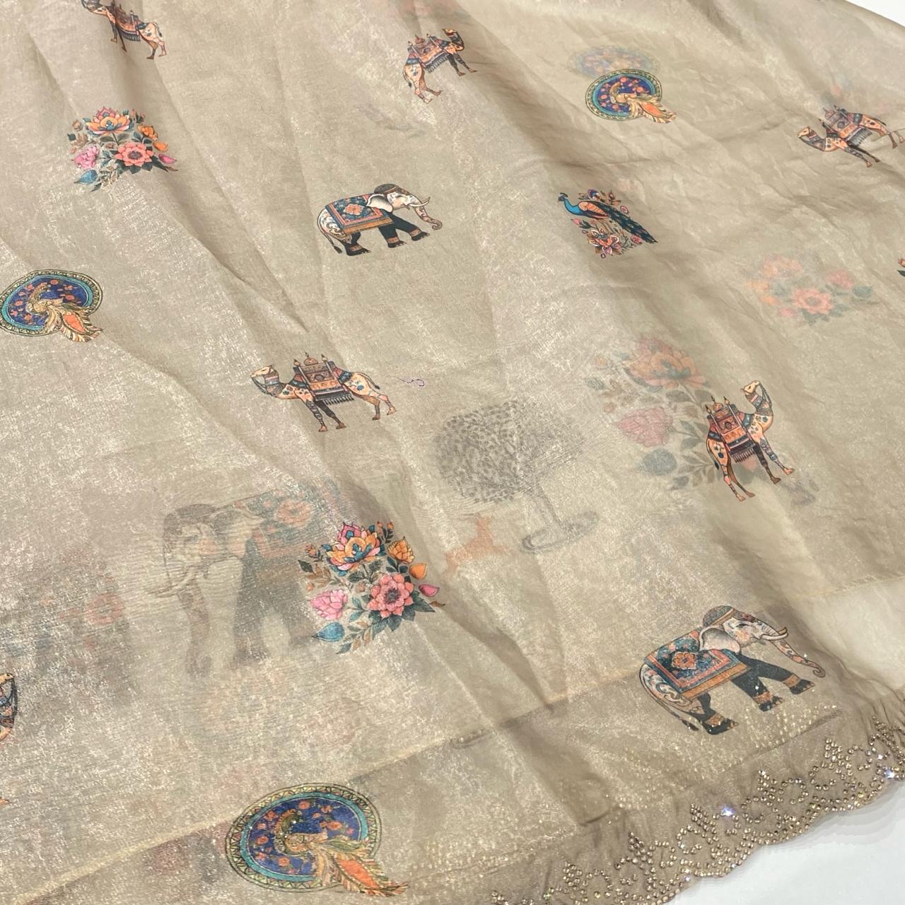 Silky Chiffon Printed Saree