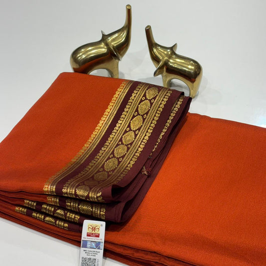 Pure Mysore Crepe Silk Saree
