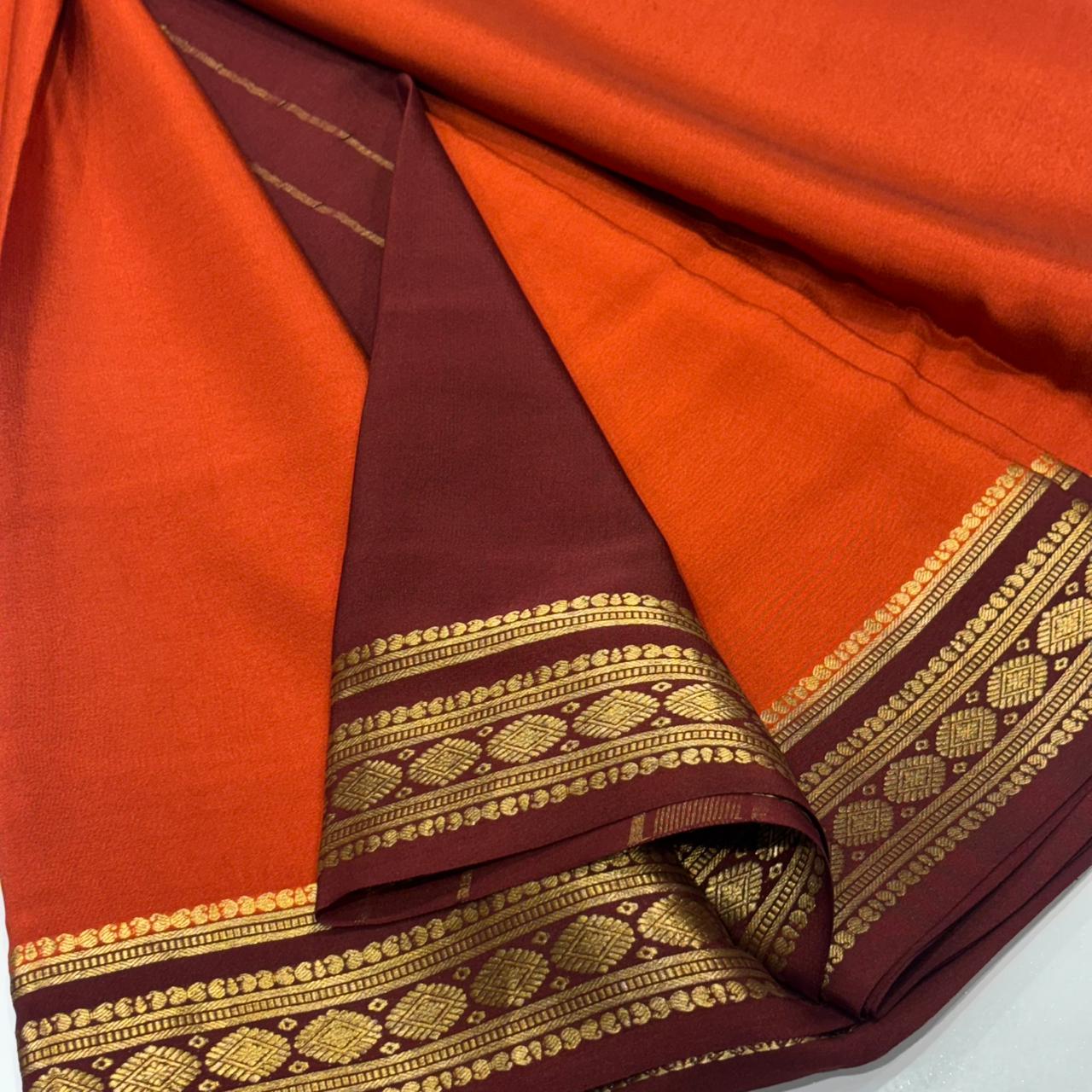 Pure Mysore Crepe Silk Saree