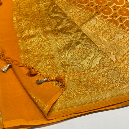 Pure Khaddi Georgette Chiffon Saree