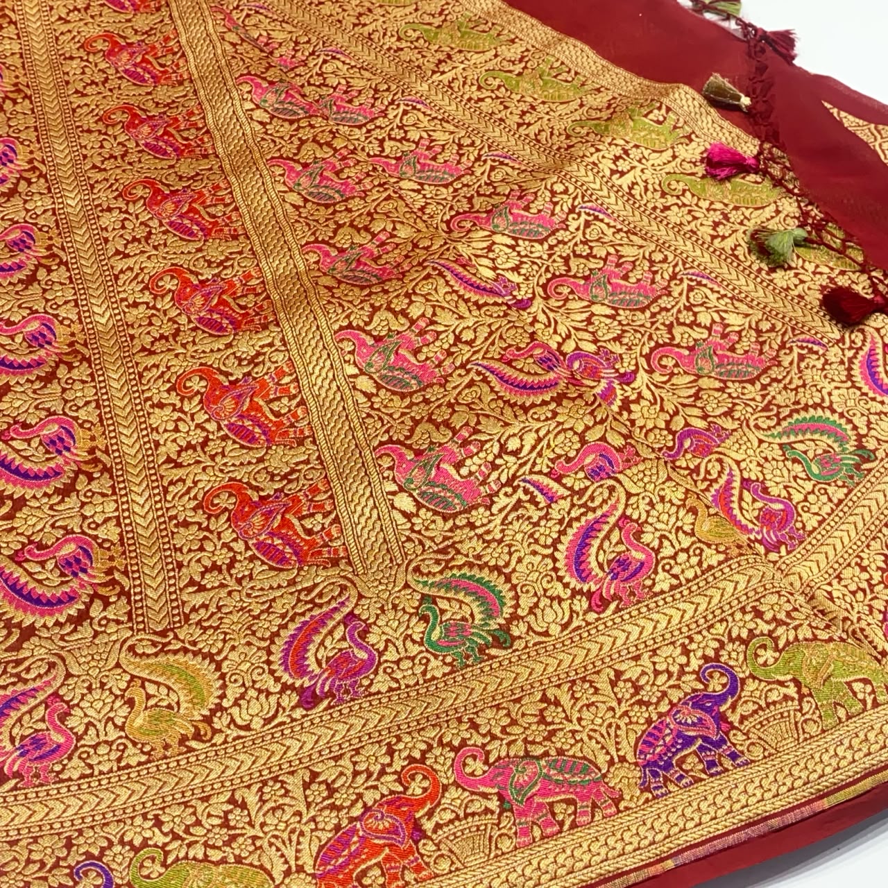 Pure Khaddi Georgette Chiffon Saree