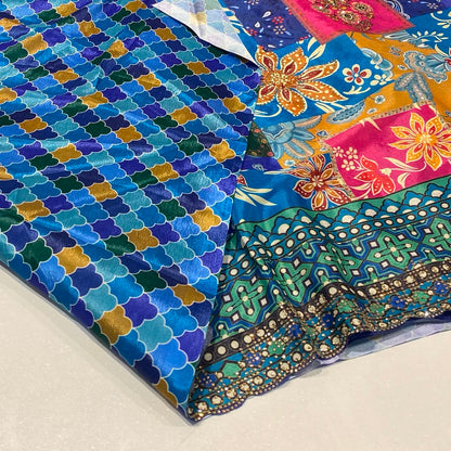 Designer Printed Chiffon Saree
