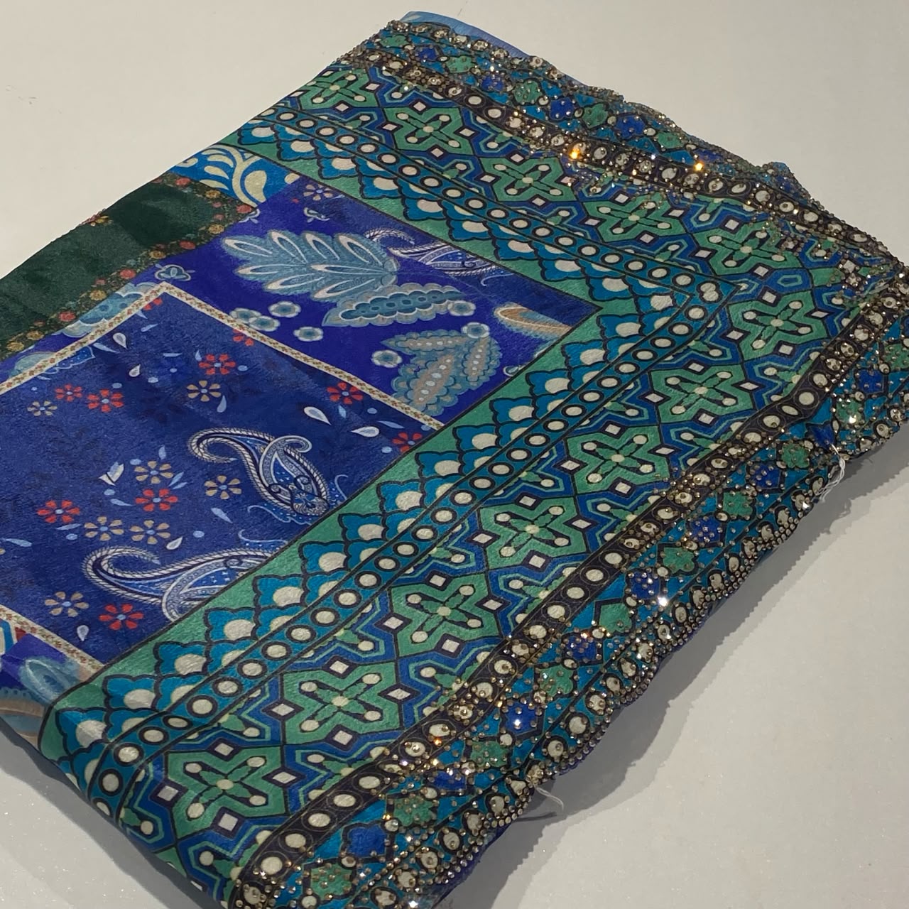 Designer Printed Chiffon Saree