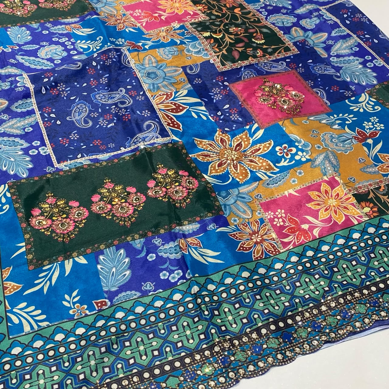 Designer Printed Chiffon Saree