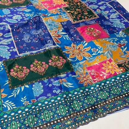 Designer Printed Chiffon Saree