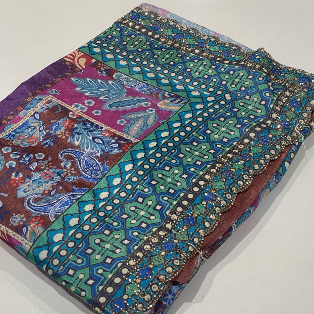 Designer Printed Chiffon Saree