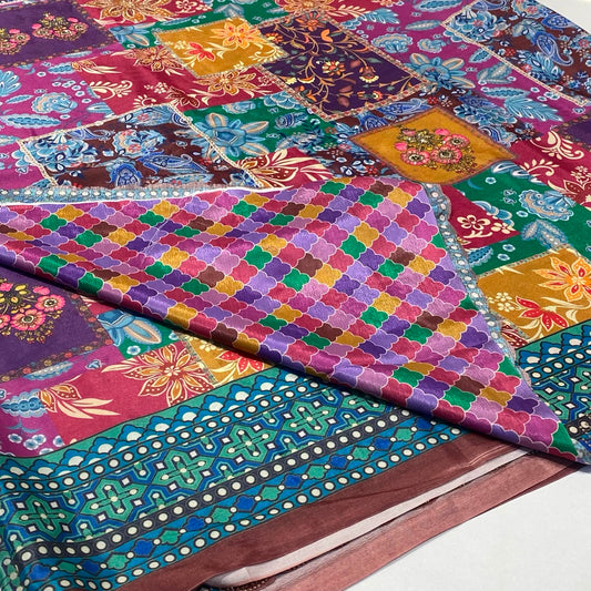 Designer Printed Chiffon Saree