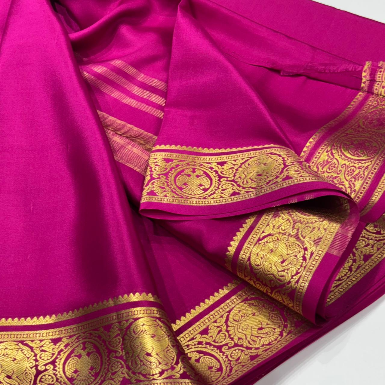 Pure Mysore Crepe Silk Saree