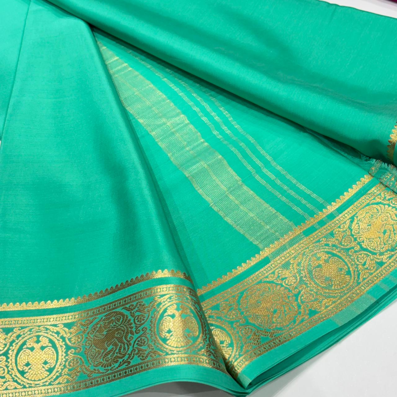 Pure Mysore Crepe Silk Saree