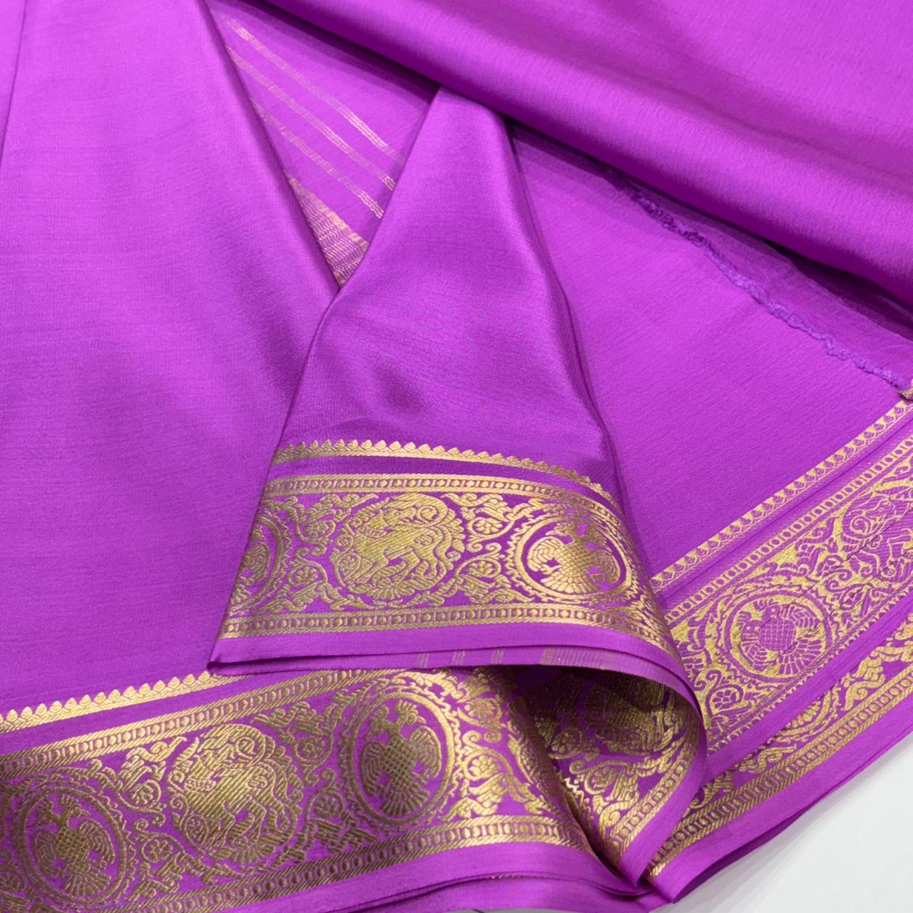 Pure Mysore Crepe Silk Saree