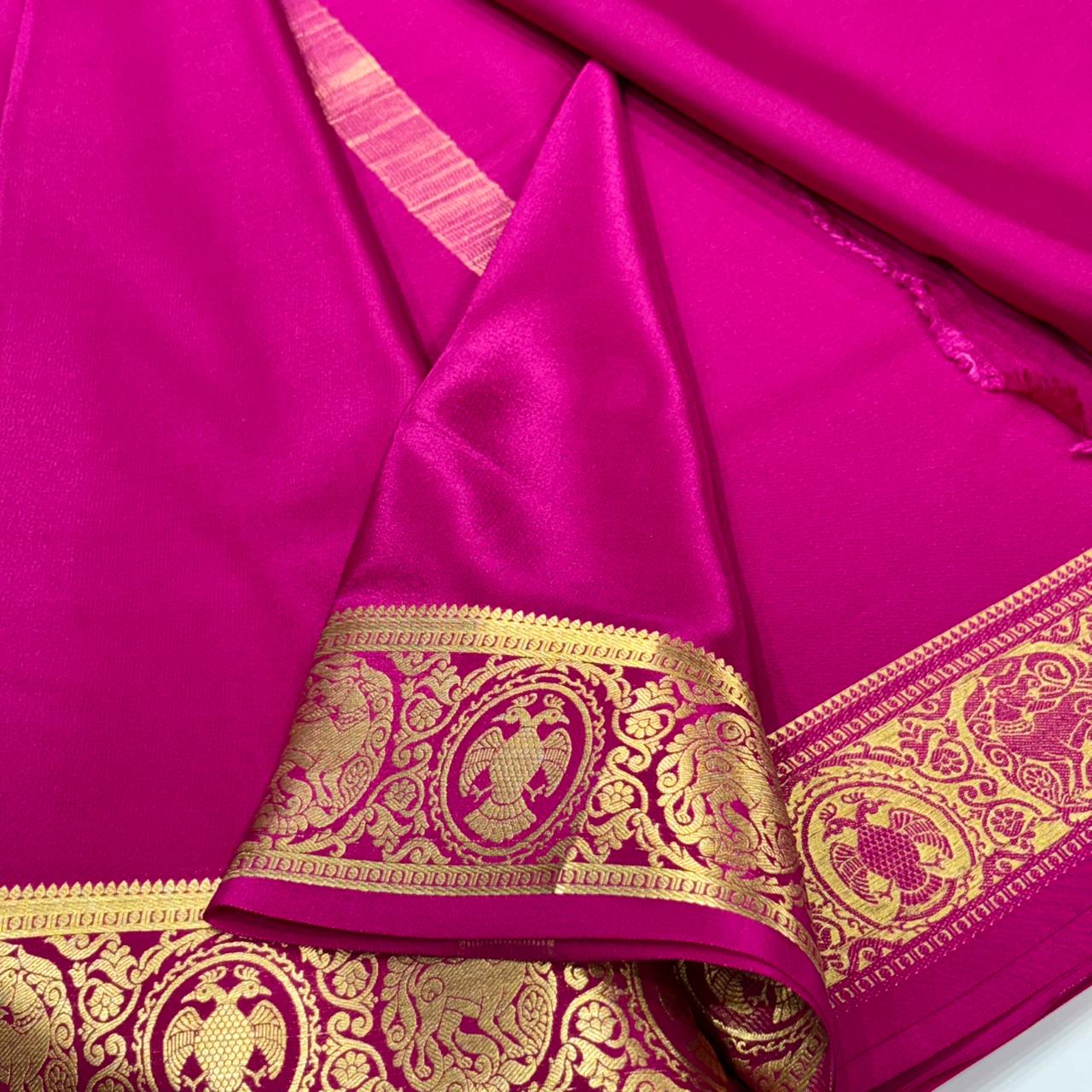 Pure Mysore Crepe Silk Saree