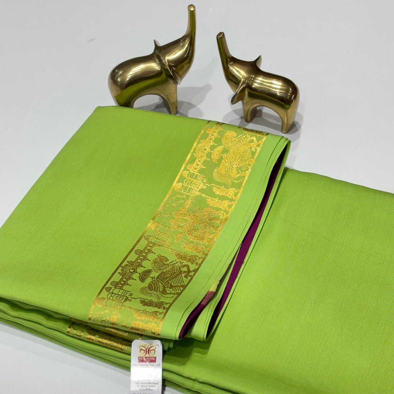 Pure Mysore Crepe Silk Saree