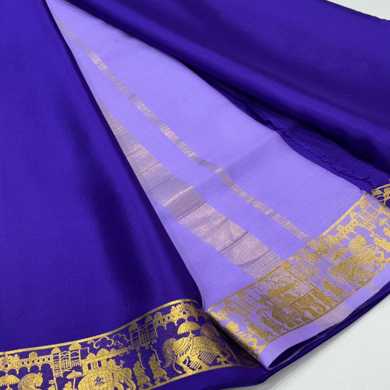Pure Mysore Crepe Silk Saree
