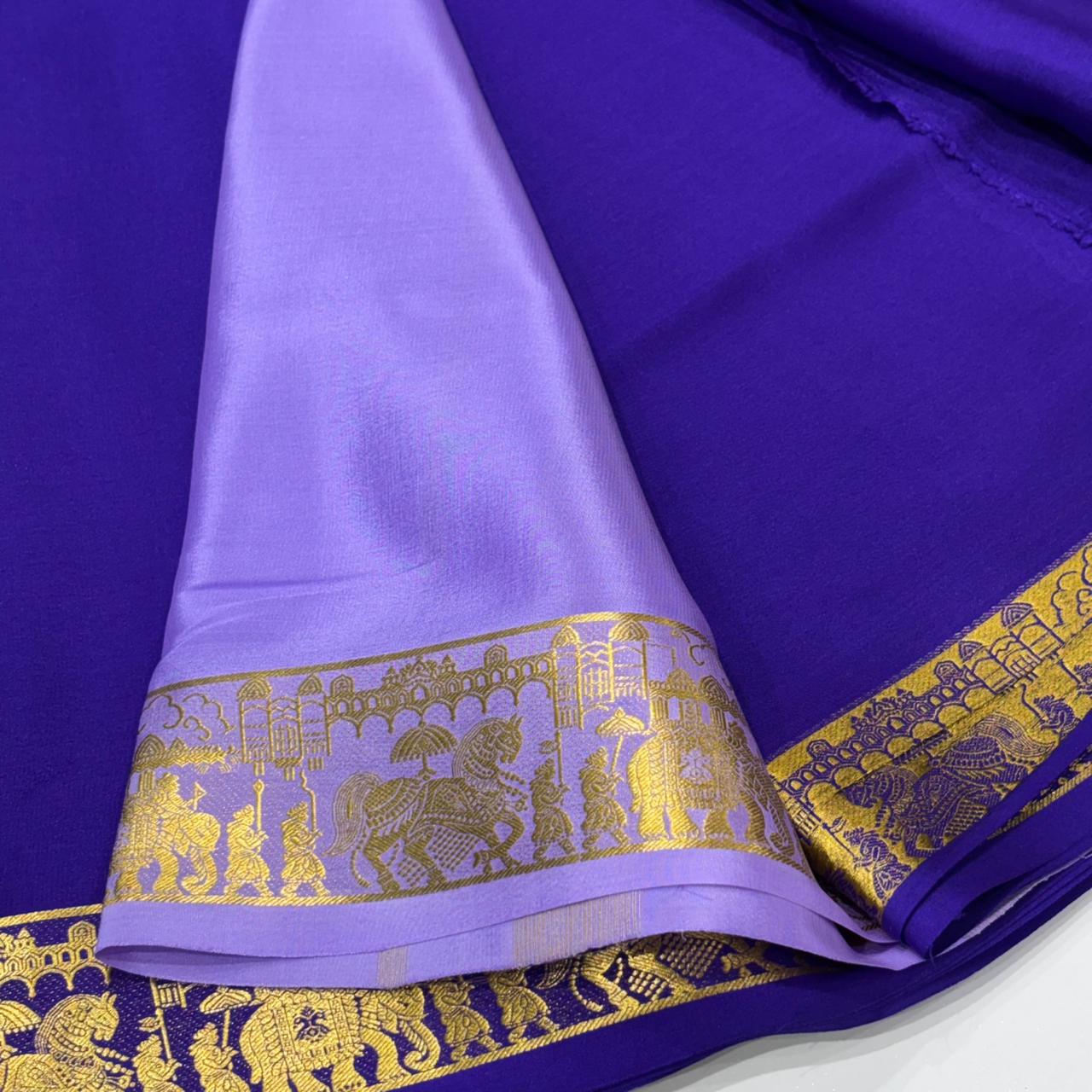 Pure Mysore Crepe Silk Saree