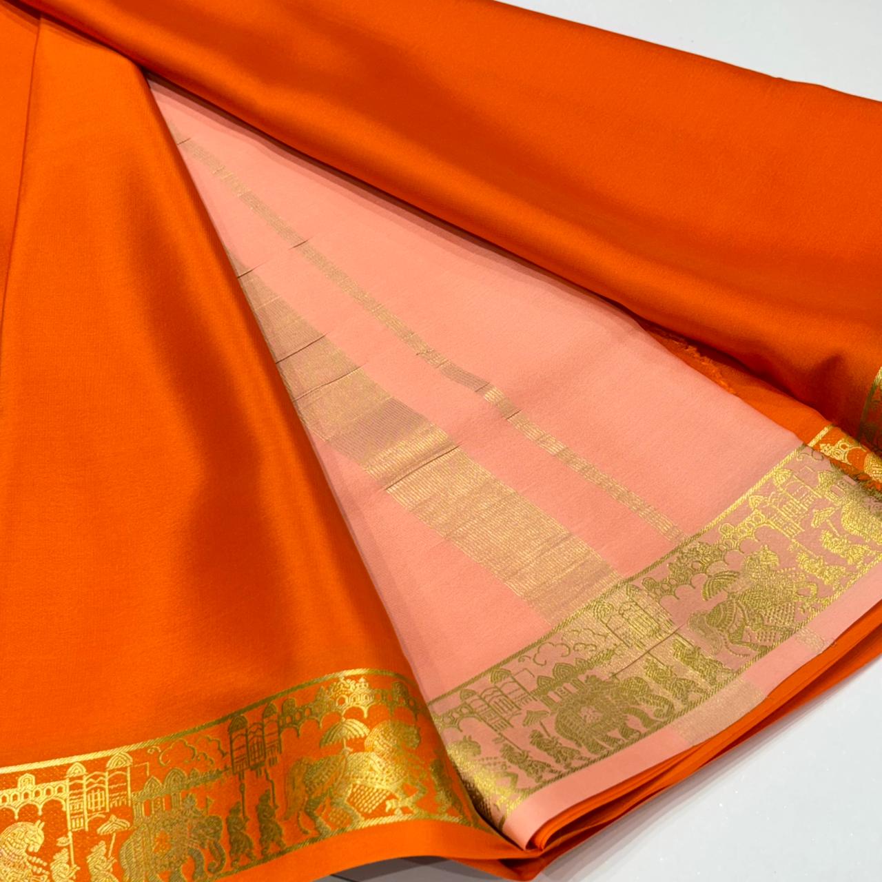 Pure Mysore Crepe Silk Saree