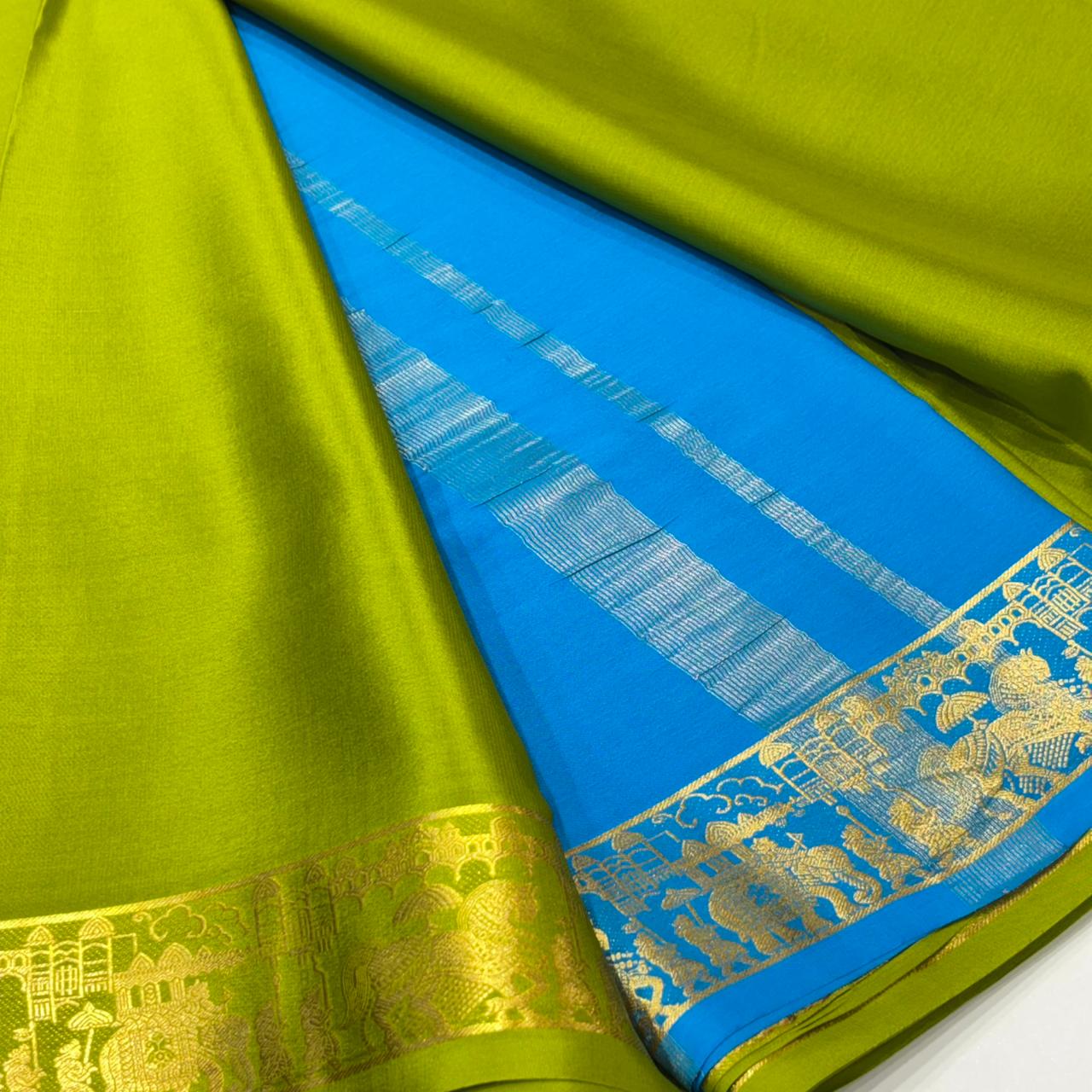 Pure Mysore Crepe Silk Saree