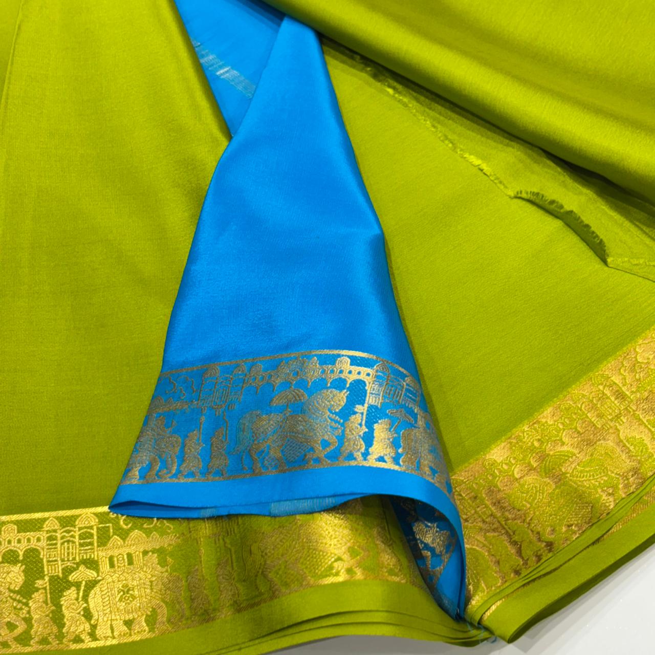 Pure Mysore Crepe Silk Saree