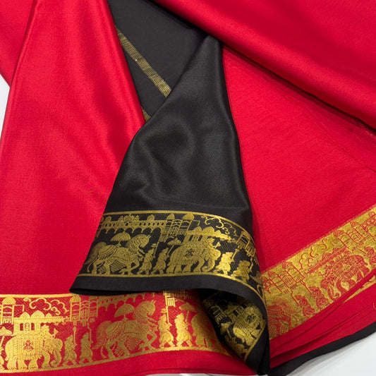 Pure Mysore Crepe Silk Saree