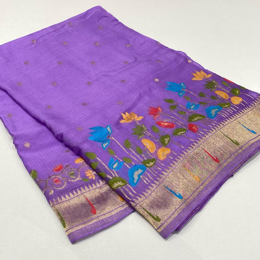 Paithani Muniya Border Saree
