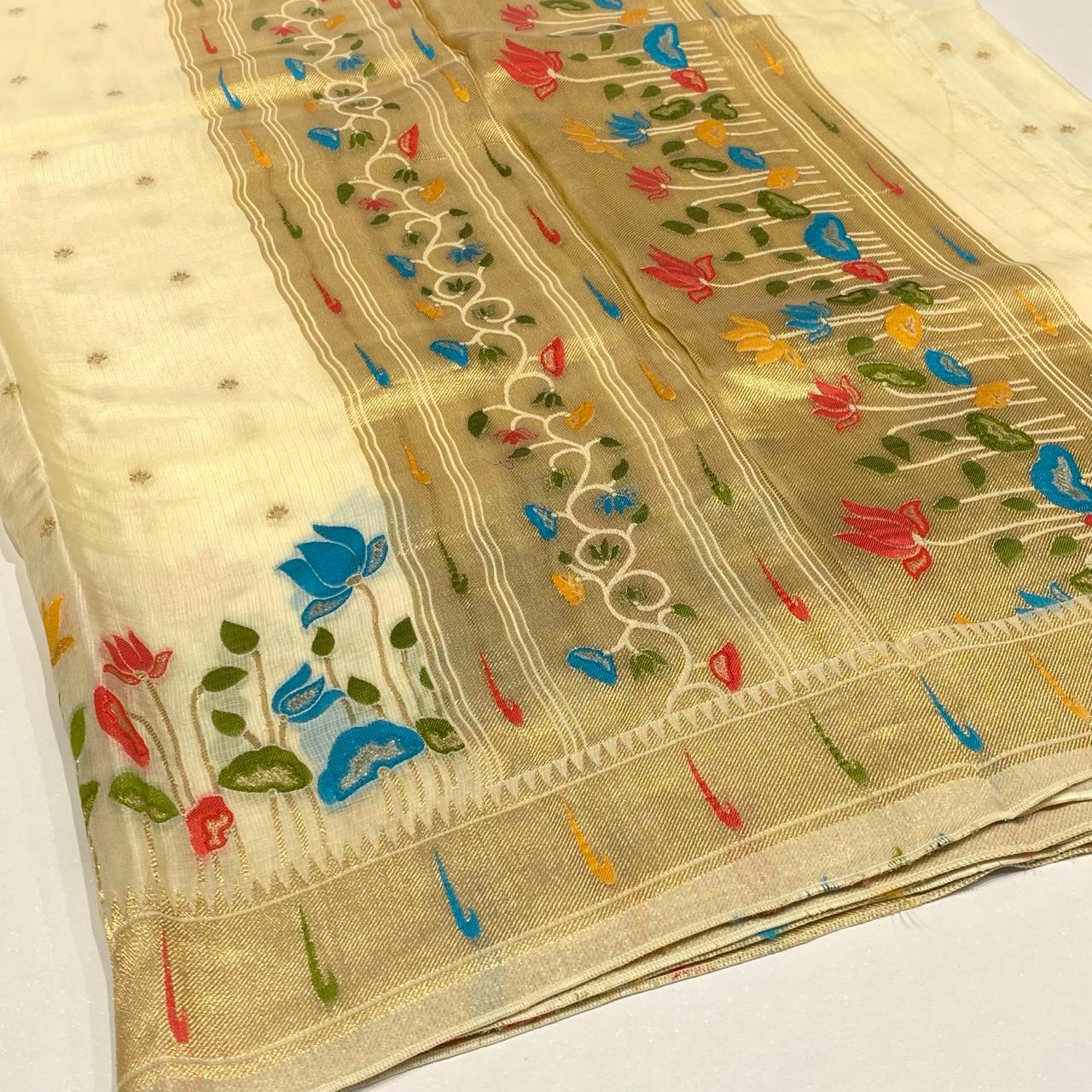 Paithani Muniya Border Saree